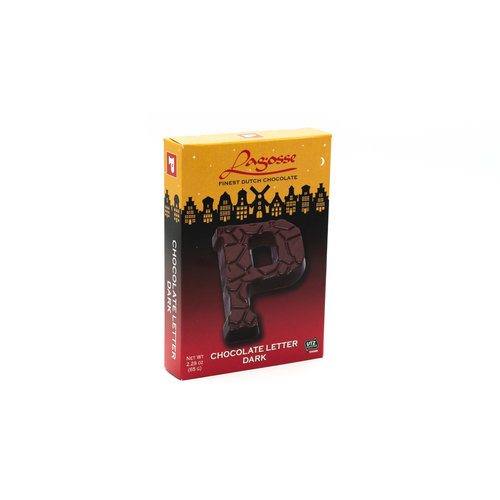 Lagosse Dark P Small Letter 2.3 Oz Lagosse Dark P Small Letter 2.3 Oz