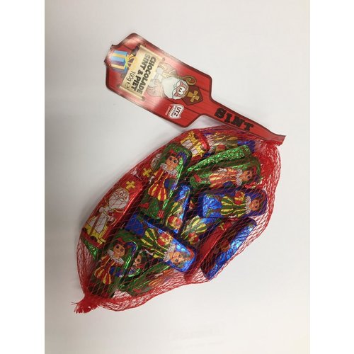ABS Sweets Chocolate Sint & Piet Figures foil wrapped 3.5 oz bag ABS Sweets Chocolate Sint & Piet Figures foil wrapped 3.5 oz bag