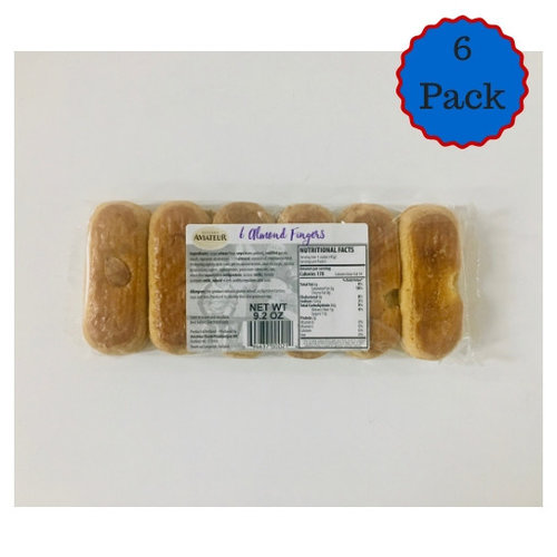 Aviateur Aviateur Almond Fingers 6 pack Aviateur Aviateur Almond Fingers 6 pack