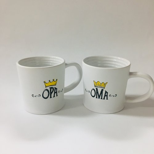 Oma & Opa set of mugs - One of each Oma & Opa set of mugs - One of each