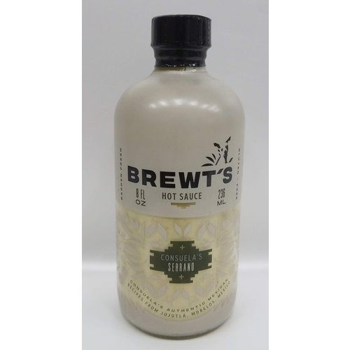 Brewts Consuela's Serrano Hot Sauce 8 Oz Jar Brewts Consuela's Serrano Hot Sauce 8 Oz Jar