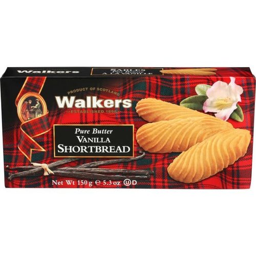 Walkers Walkers All Butter Vanilla Shortbread 5.3 oz 12/cs Walkers Walkers All Butter Vanilla Shortbread 5.3 oz 12/cs