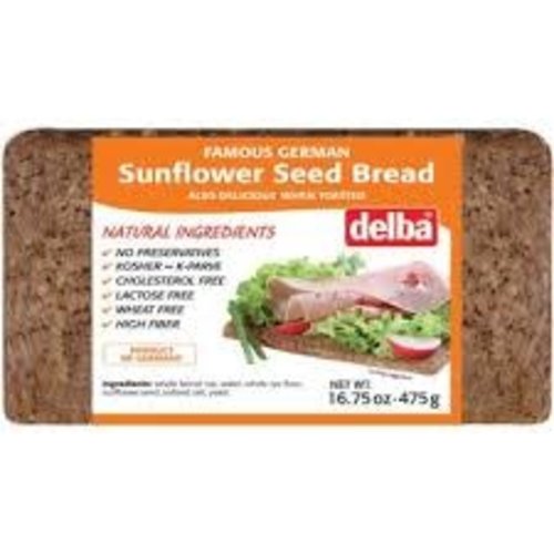 Delba Delba Sunflower Seed Bread 16.75 oz 12/cs Delba Delba Sunflower Seed Bread 16.75 oz 12/cs