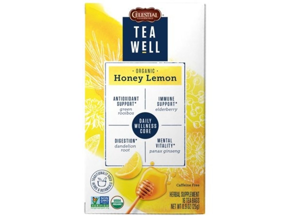 Teawell Organic Honey Lemon Tea 16 ct - Peters Gourmet Market