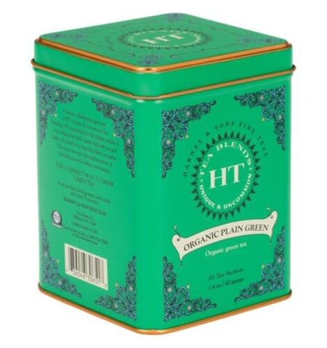 Harney & Sons Organic Plain Green Tea 20 Ct Tin