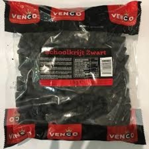 Venco Venco Licorice Black Schoolkrijt 2.2 Lbs Bag - Kilo Venco Venco Licorice Black Schoolkrijt 2.2 Lbs Bag - Kilo