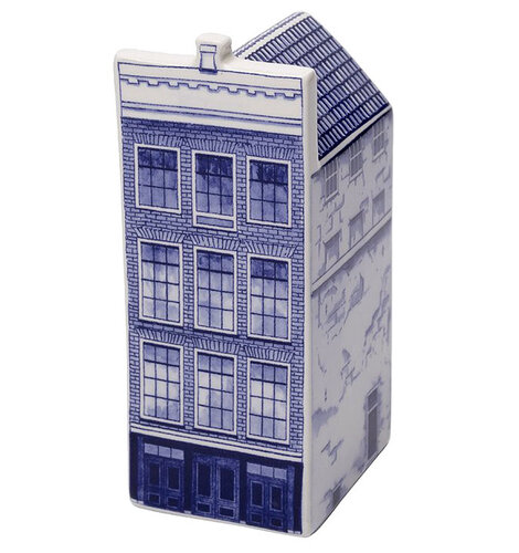 Delft Canal Large Anne Frank House  5.5" Tall