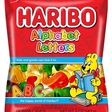 Haribo Alphabet Letters 5oz Bag