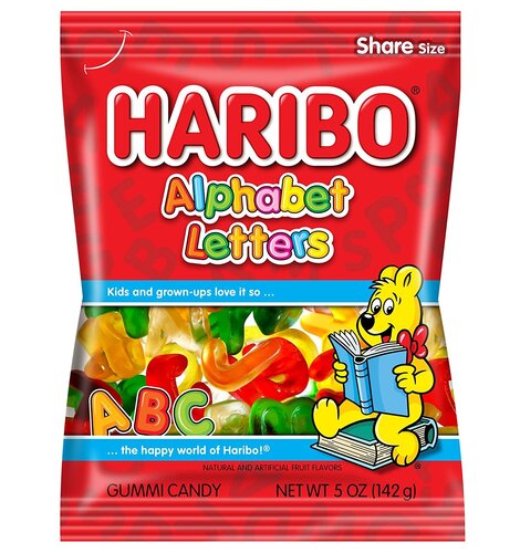 Haribo Alphabet Letters 5oz Bag