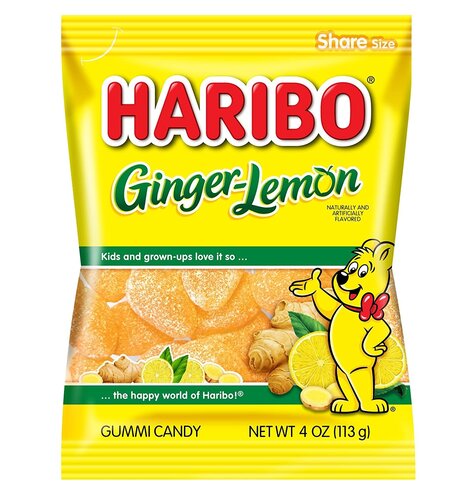 Haribo Lemon Ginger 4 oz Bag