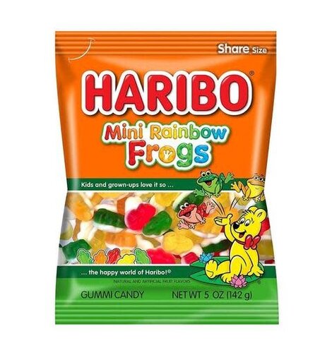 Haribo Mini Rainbow Frogs 5oz Bags