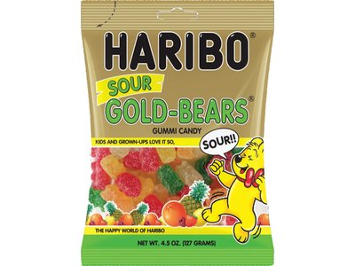 Haribo Haribo Sour Bears 4.5oz Bag 12/cs