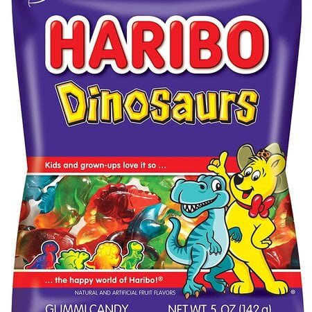 Haribo Gummi Dinosaurs 5 oz Bags