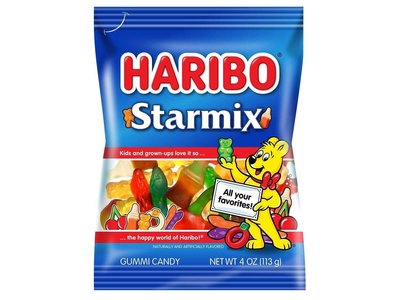 Haribo Haribo Starmix Mixed Gummi Candy 5oz Bag 12/cs