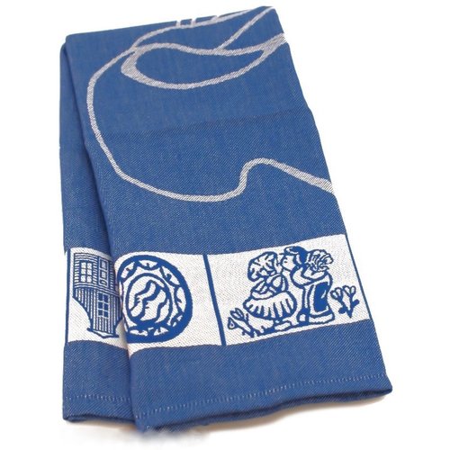 Twentse Tea Towel Dutch Blue Shoe 24 x 24 inch Twentse Tea Towel Dutch Blue Shoe 24 x 24 inch