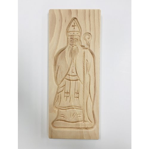 Nelis Imports Wood Sinterklaas Cookie Mold 11.5" x 4.25" Nelis Imports Wood Sinterklaas Cookie Mold 11.5" x 4.25"