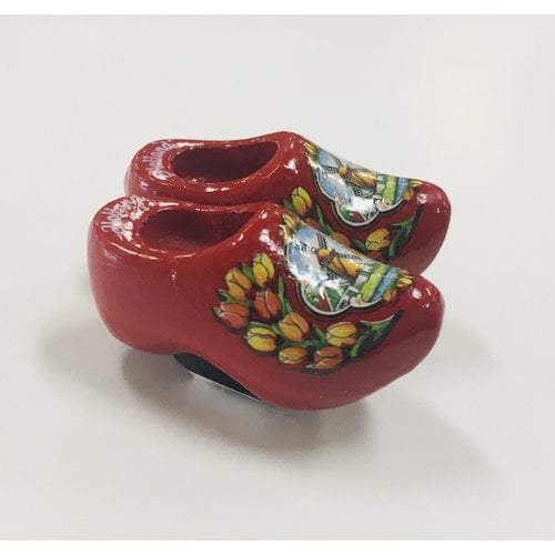 Nelis Imports Magnet Wooden Shoe Red 1.75 inch