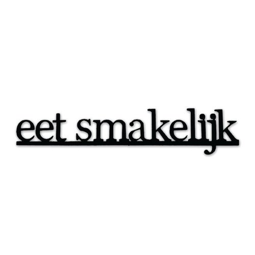 Roeda Studio Eet Smakelijk Magnet black - 9 x 1.9 inches Roeda Studio Eet Smakelijk Magnet black - 9 x 1.9 inches
