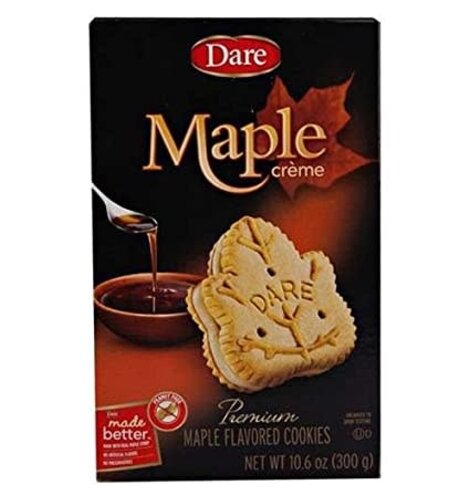 Dare Maple Leaf Creme Cookie 10 oz box
