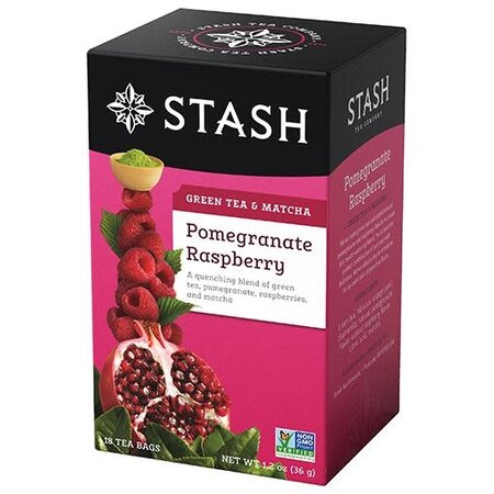 Stash Pomegranate Rasp with Matcha Green Tea 18 ct Box