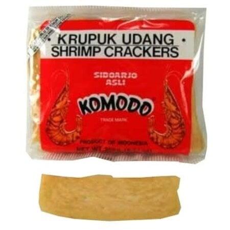 Komodo Krupuk Udang Shrimp Crackers Large (Raw) 8 oz