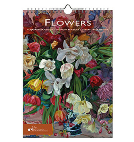 Birthday Calendar Artist Sketches of Flowers