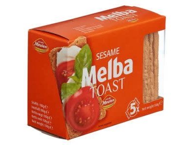 Vander Meulen VDM  Melba Toast Sesame 3.5 Oz DATED March 23 22