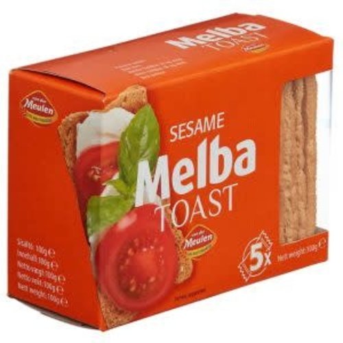 Vander Meulen VDM Melba Toast Sesame 3.5 Oz DATED March 23 22 Vander Meulen VDM Melba Toast Sesame 3.5 Oz DATED March 23 22