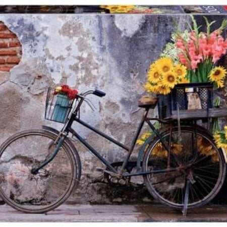 Puzzle Bicycle with Flowers  500 Pcs