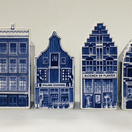Delft Canal Houses 5.5 " set of 6