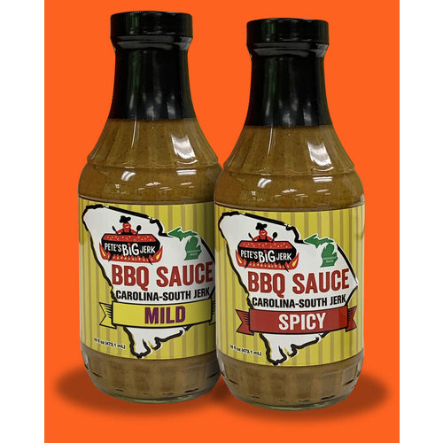 Pete's Big Jerk Pete's Big Jerk Carolina South Jerk Spicy BBQ Sauce 12 oz Pete's Big Jerk Pete's Big Jerk Carolina South Jerk Spicy BBQ Sauce 12 oz