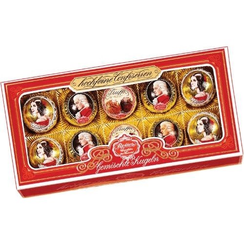 Reber Mozart Reber Assored Mozat, Constanze & Truffle Kugel 10 Pc 7.05 oz Reber Mozart Reber Assored Mozat, Constanze & Truffle Kugel 10 Pc 7.05 oz
