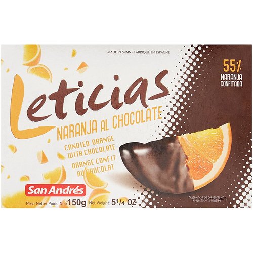 San Andres San Andres Leticias Chocolate Covered Orange Slices 5.29 oz San Andres San Andres Leticias Chocolate Covered Orange Slices 5.29 oz