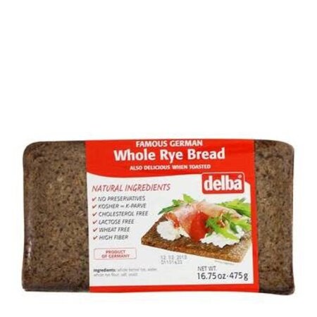 Delba Whole Rye Bread 16oz
