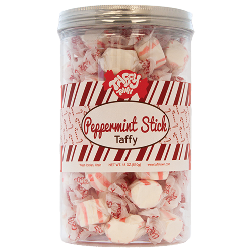 Taffy Town Taffy Town Peppermint Stick Taffy 18 oz jar Taffy Town Taffy Town Peppermint Stick Taffy 18 oz jar