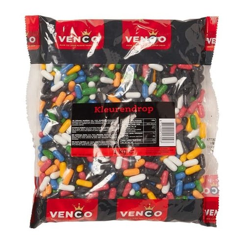 Venco Venco Kleurendrop Colored Licorice Stick 2.2 Bag - Kilo Venco Venco Kleurendrop Colored Licorice Stick 2.2 Bag - Kilo