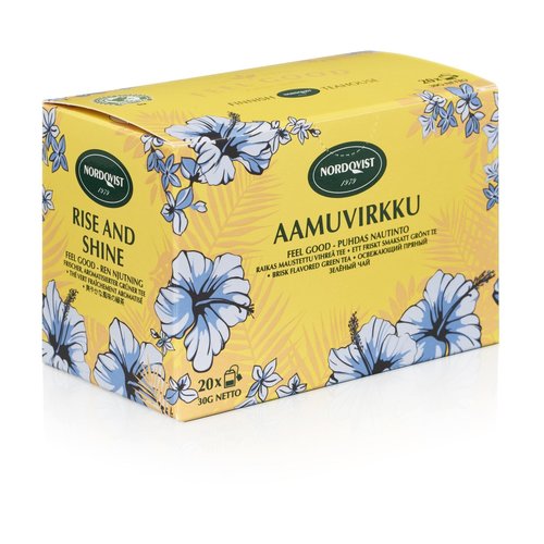 Nordqvist Rise and Shine Ginger, Lemongrass, Lemon GreenTeas 20ct Nordqvist Rise and Shine Ginger, Lemongrass, Lemon GreenTeas 20ct