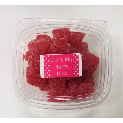 Zachary Jelly Cherry Hearts 12 oz bag Zachary Jelly Cherry Hearts 12 oz bag