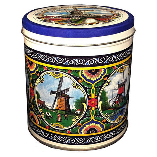 KM Stroopwafel Tin Color Windmill Design 8.8 oz KM Stroopwafel Tin Color Windmill Design 8.8 oz
