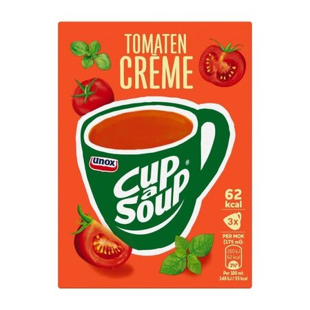 Unox Instant Tomato Cream Cup A Soup 3 packets