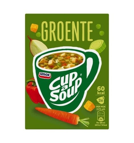 Unox Instant Groente Cup a Soup 3 packets