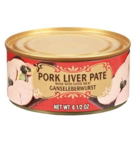 Geiers Pork Liver Pate w/Goose Meat  6.5 oz Tin