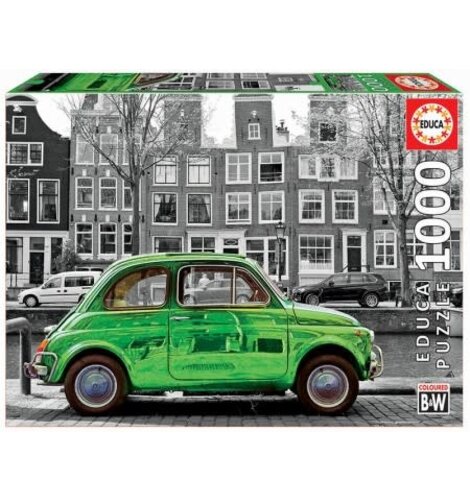 Puzzle Green Car in Amsterdam 1000 pc