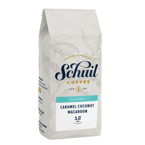 Schuil Schuil Caramel Coconut Macroon 12 oz Bean Coffee Schuil Schuil Caramel Coconut Macroon 12 oz Bean Coffee