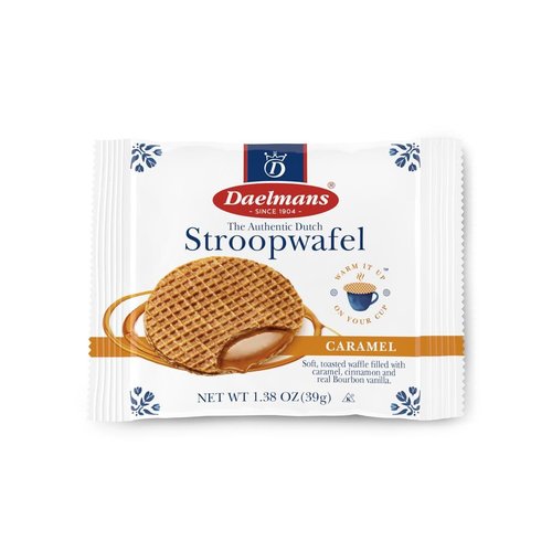 Daelmans Daelmans Jumbo Single Syrupwafer 1.38 oz Daelmans Daelmans Jumbo Single Syrupwafer 1.38 oz