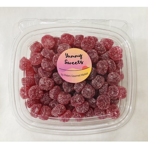 Gustafs Gustafs Sour Cherry Buttons 12 oz tub Gustafs Gustafs Sour Cherry Buttons 12 oz tub