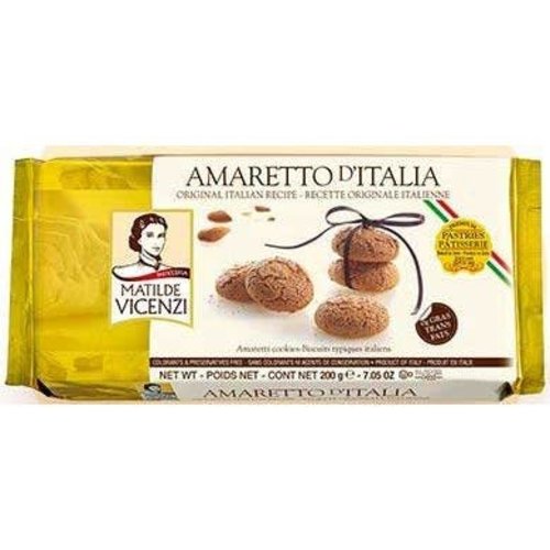 Italian Fine Pastry Vicenzi Macaroon Amaretto D'Italia  Cookie 7.05 Oz