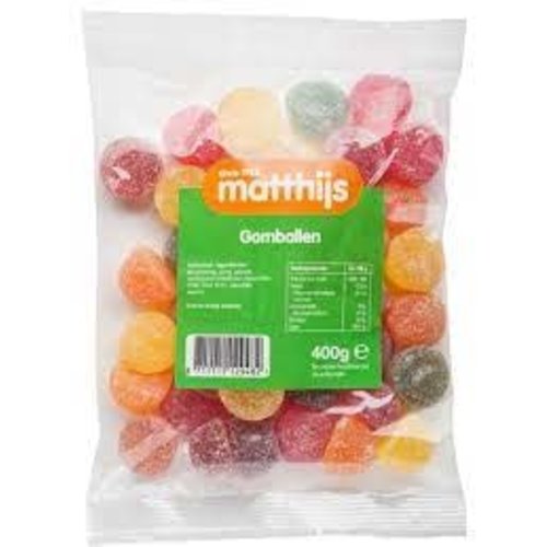 Matthijs Matthijs Jelly Fruits Gomballen 400g Bag
