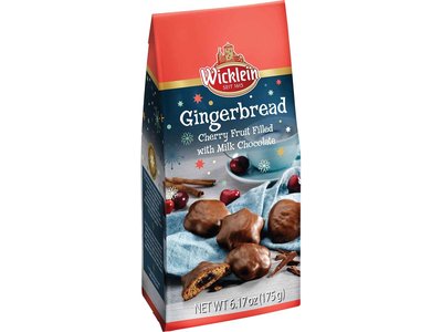 Wicklein Soft Gingerbread Milk Chocolate  w/ Cherry Fruit 6.17oz