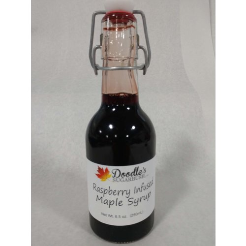 Doodles Maple Raspberry Syrup 8.5oz Glass Bottle Doodles Maple Raspberry Syrup 8.5oz Glass Bottle